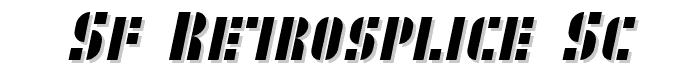 SF RetroSplice SC font